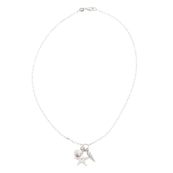 MILOR SILVER Silver Made In Italy Sterling Silver Sea Life Charms Necklace